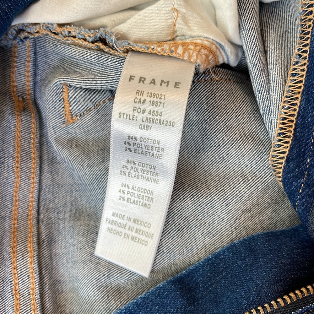 Frame LeHigh High Rise Ripped Jeans 30 - Picture 4 of 13